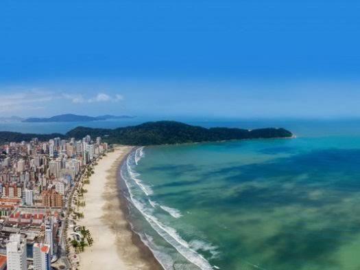Апартаменты Apartamento Completo Na Quadra Da Praia Da Guilhermina Прая-Гранди Экстерьер фото